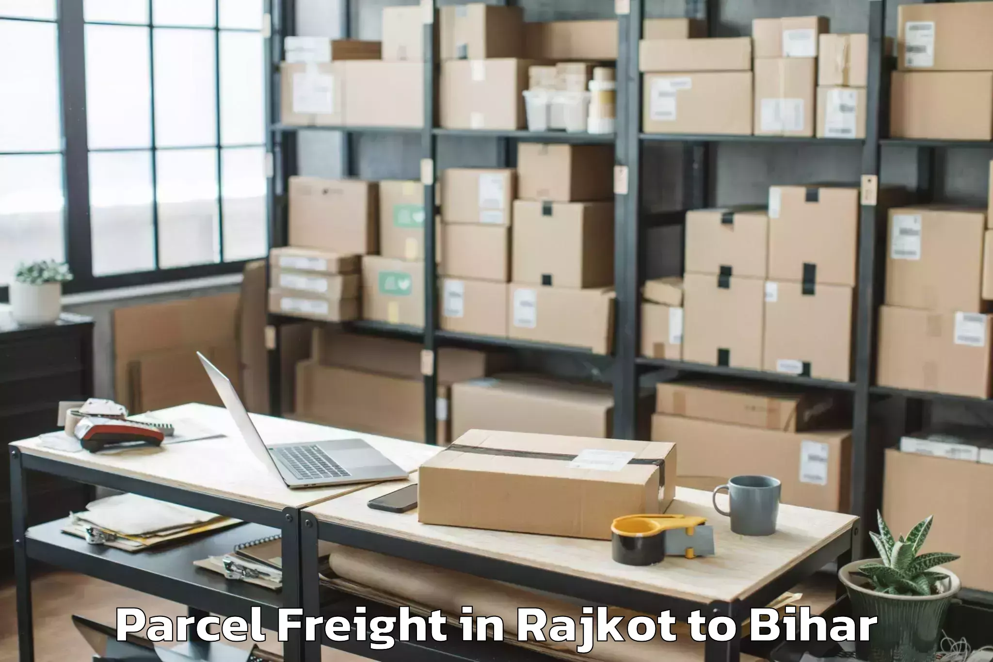 Leading Rajkot to Korha Parcel Freight Provider